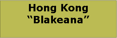 Text Box: Hong KongBlakeana